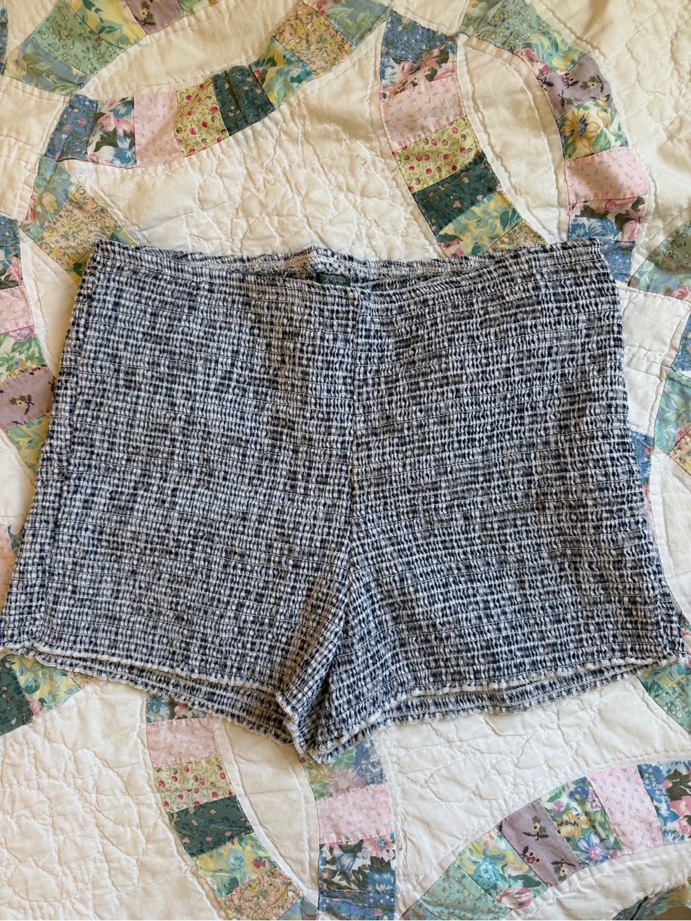 Smocked bloomer shorts - gingham